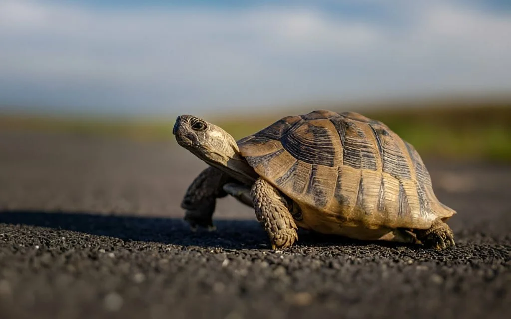 How the Tortoise Got Cracks on His Shell